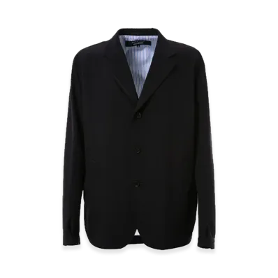 COMME des GARCONS HOMME Wool Poplin Basic Jacket "Navy"