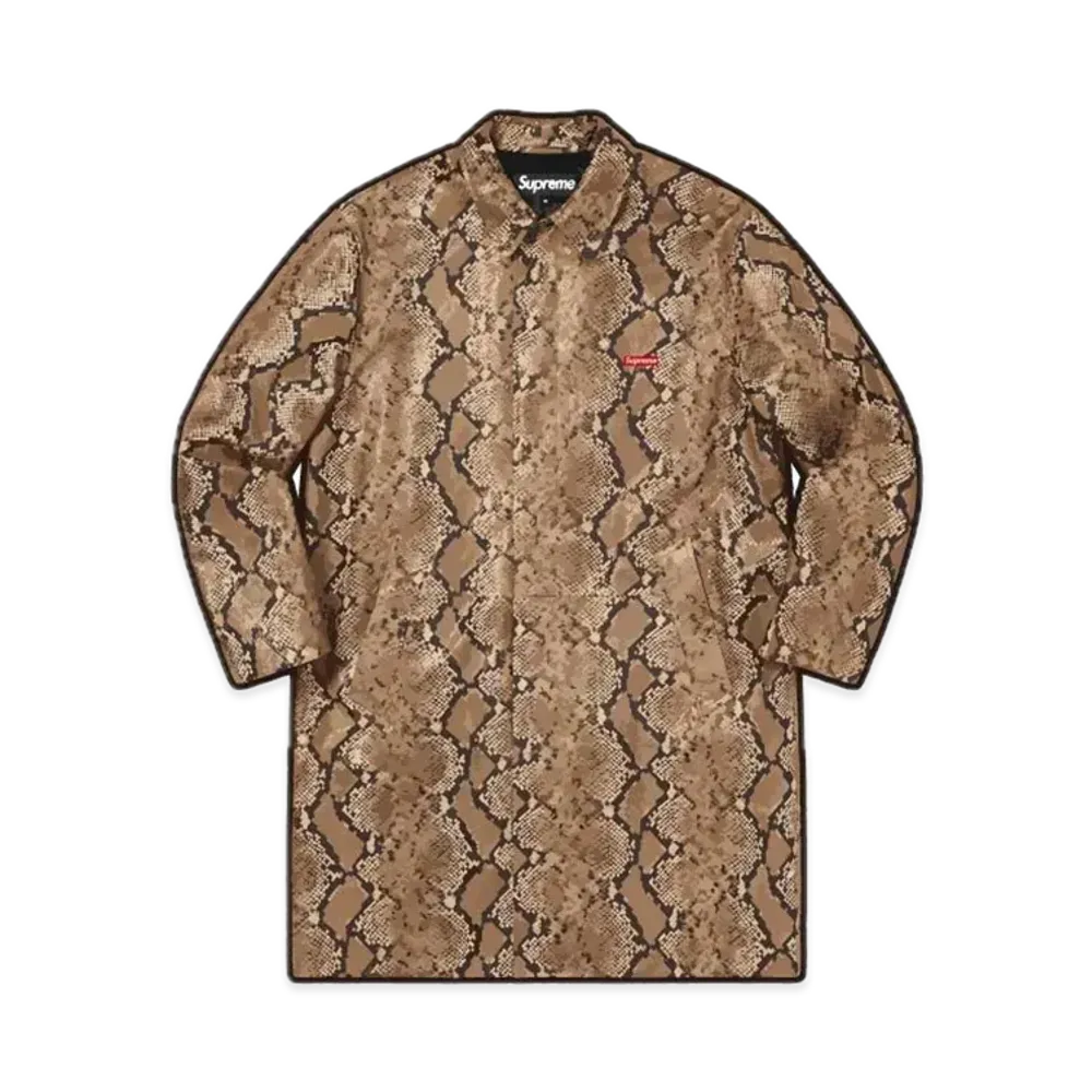 Supreme Leather Snake Trench Coat "Snakeskin"