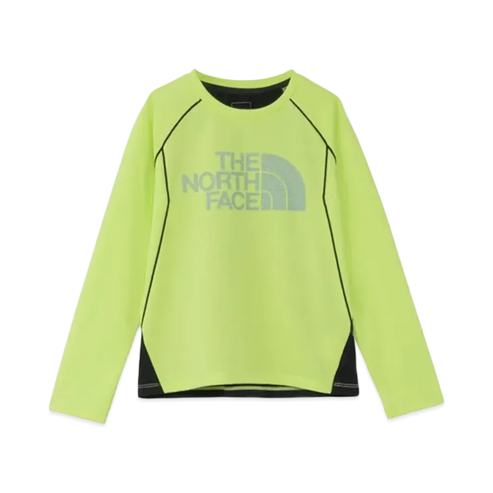 The North Face Kids Long Sleeve Trail Run Tee "Lime Citrus"