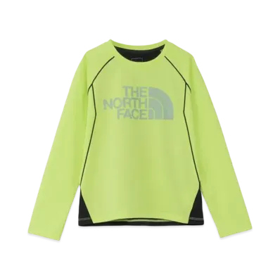 The North Face Kids Long Sleeve Trail Run Tee "Lime Citrus"