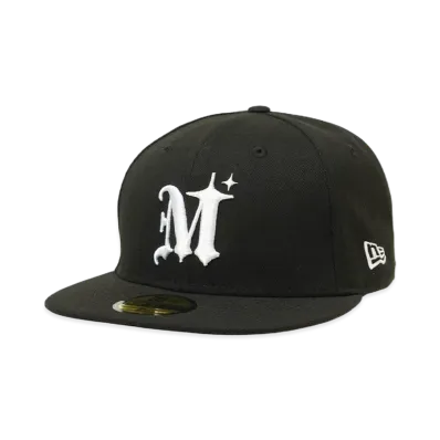 NEWERA x MLVINCE 59FIFTY AUTHENTIC LOGO CAP "BLACK"