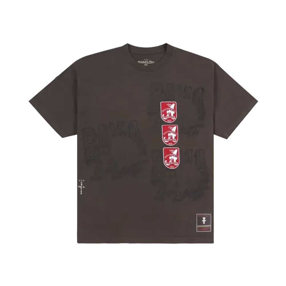 Travis Scott x M&N x University Of Alabama Seal Tee "Brown"