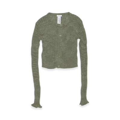 Acne Studios Wide Rib Cardigan "Seagrass Green"