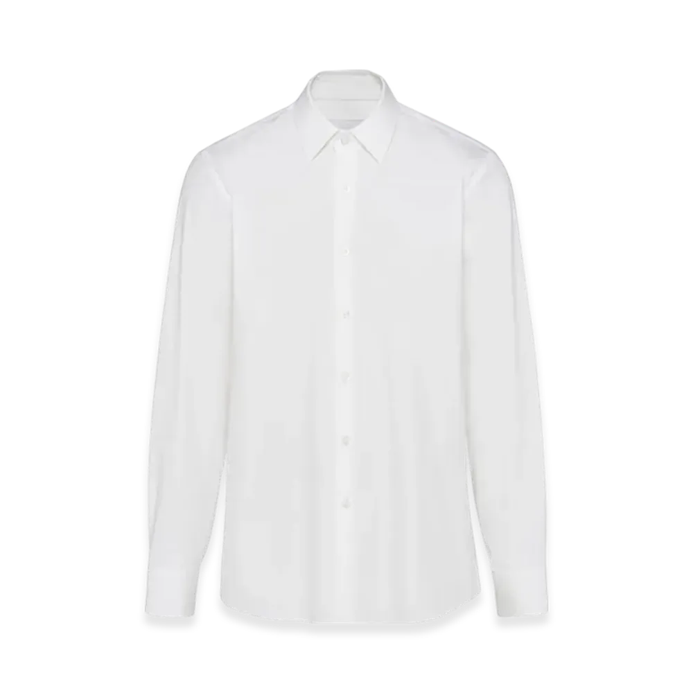 PRADA Stretch Cotton Shirt "White"