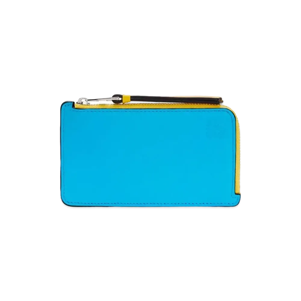 LOEWE Coin Cardholder In Classic Calfskin "Dark Forest / Multicolor"