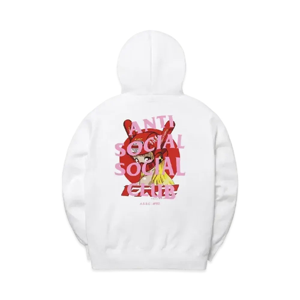 ANTI SOCIAL SOCIAL CLUB collaboration with #FR2 Exclusive Biker Girl Hoodie "White"