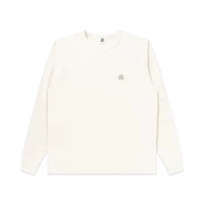 Black Eye Patch Small OG Label L/S Tee "White"