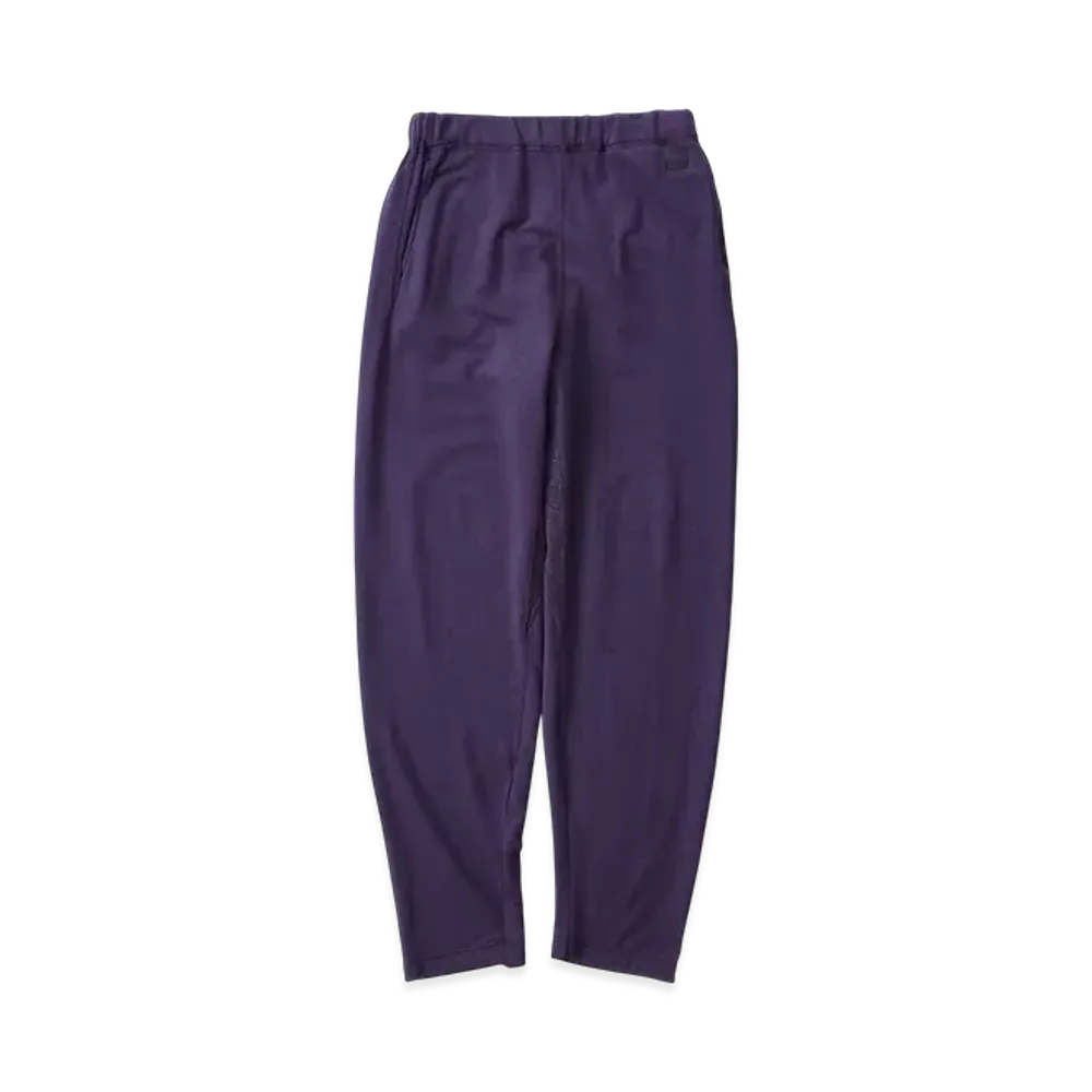 NICENESS S.Dexter Silk Terry Trousers "Dark Purple"