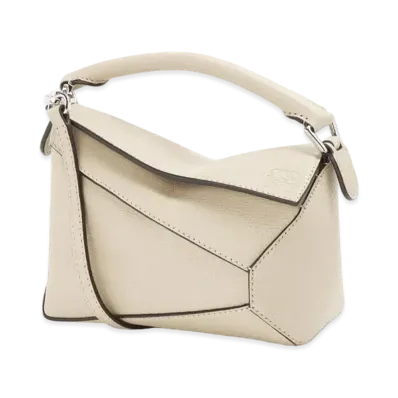 LOEWE Mini Puzzle Edge Bag In Goatskin "Angora"