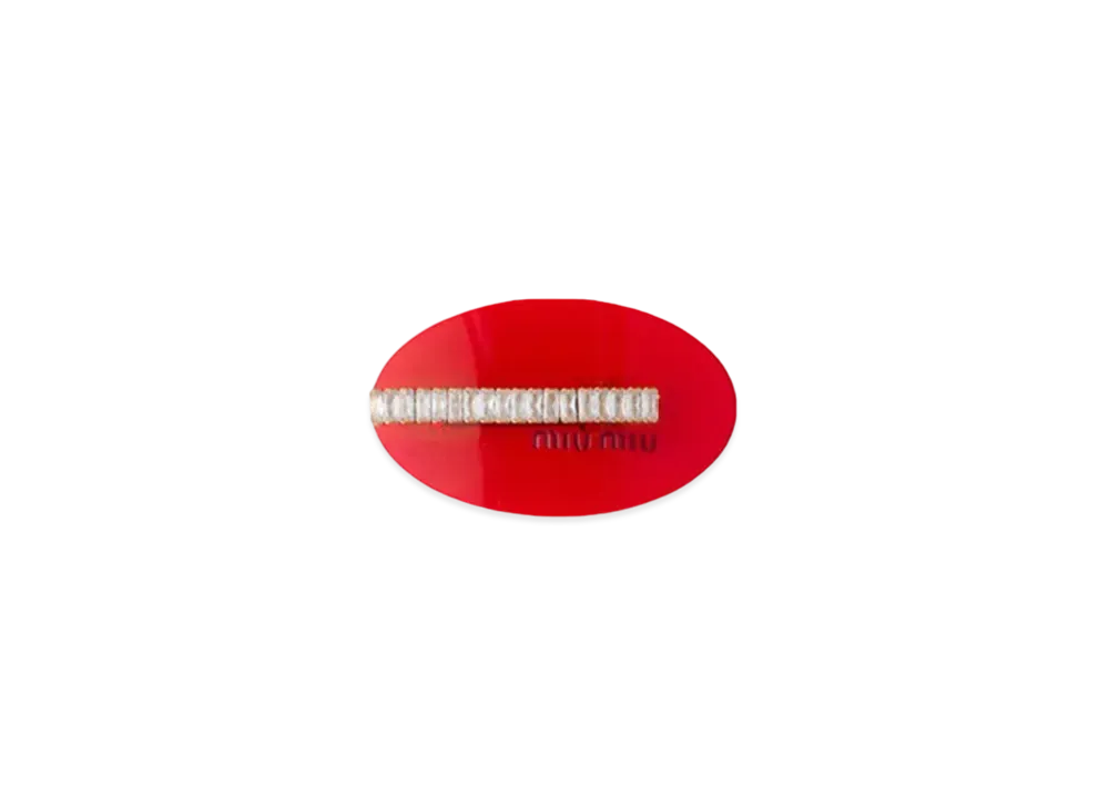 MIU MIUplex Hair Clip "Red/Gold"