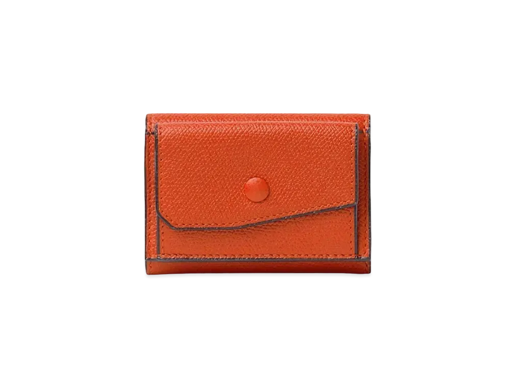 Valextra Compact Purse "Orange"