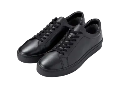 GU Real Leather Sneakers "Black"