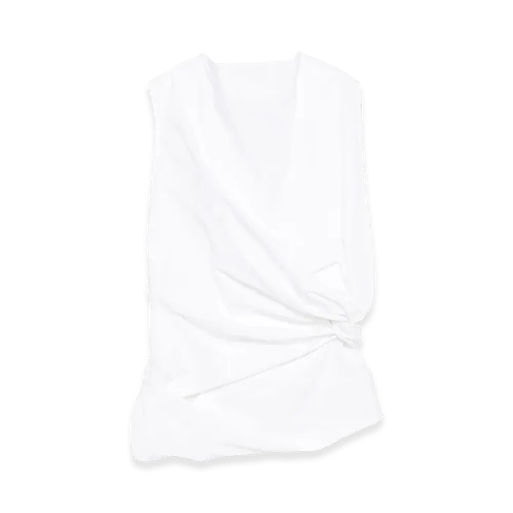 Jil Sander Women's Draped Top "White"