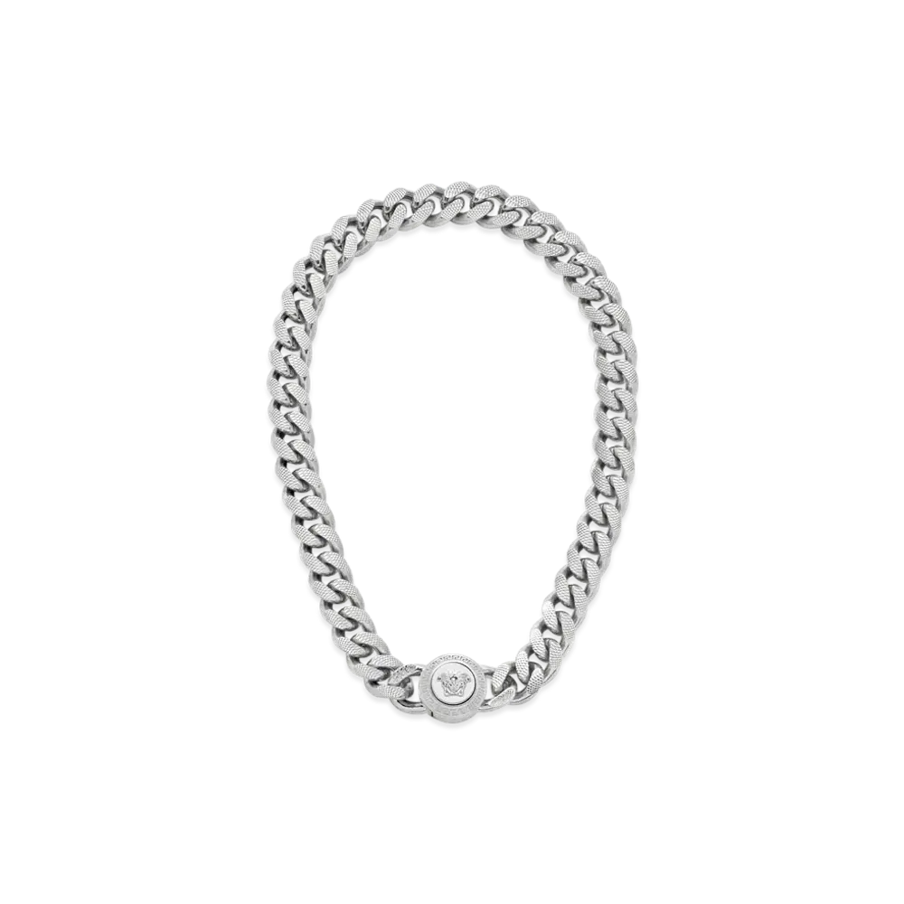 Versace Chain Medusa Necklace "Silver"