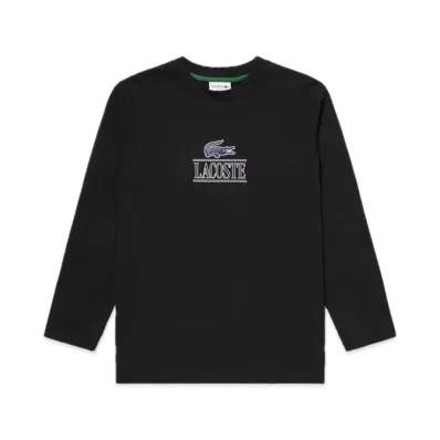 LACOSTE Heavy Jersey Classic Print T-Shirt "Black"