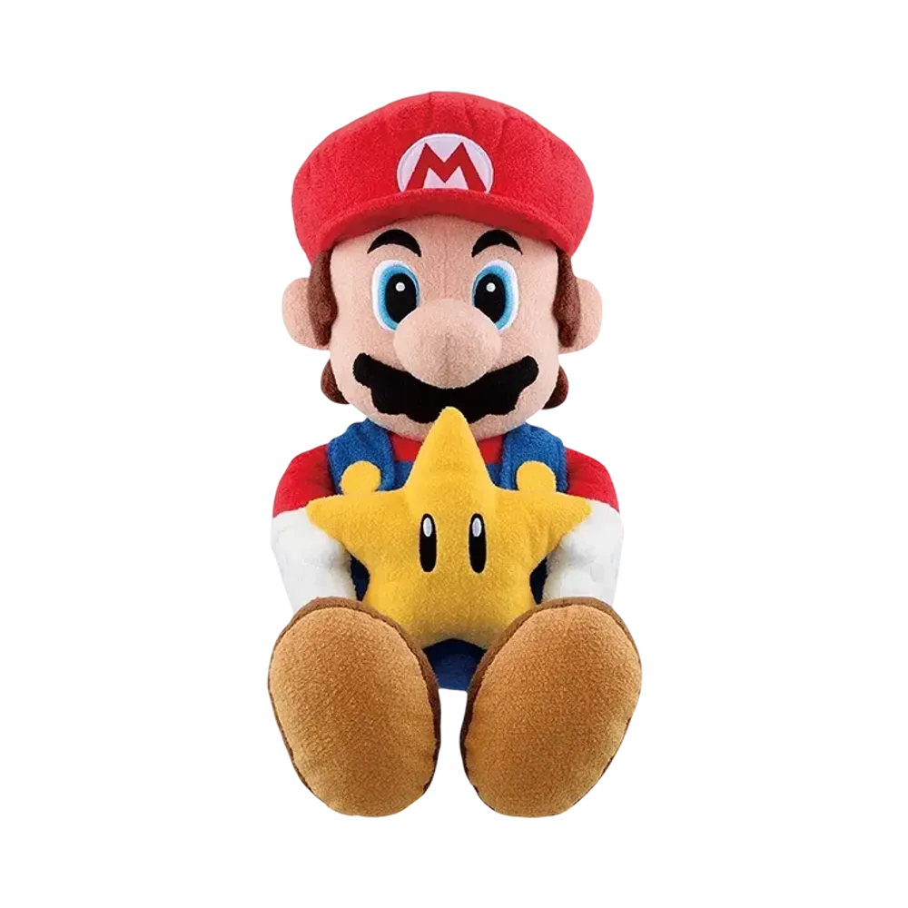 BANDAI "Ichiban Kuji" -Super Mario Always Together Mario & Friends- A Prize Talking Mario Plush with Super Star