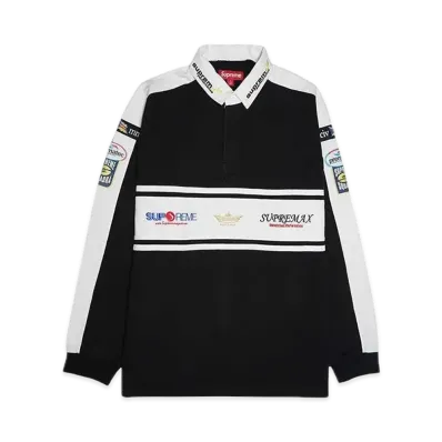 Supreme Chest Stripe Rugby "White"