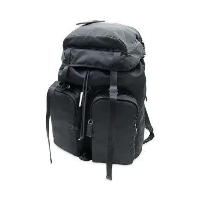 PRADA Nylon Tessuto Backpack "Black"