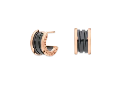 BVLGARI B.Zero1 Earrings 18K "Black/Pink Gold"