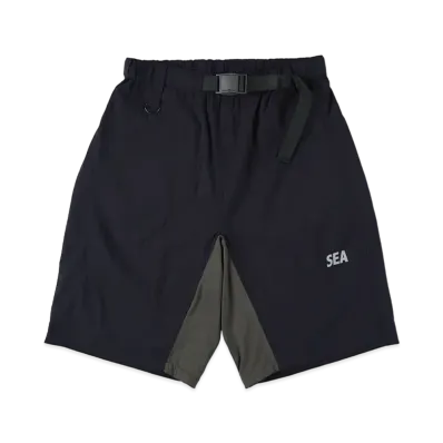 WIND AND SEA Trek Nylon Wide Short "Chacoal"