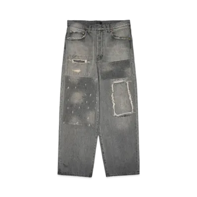F-LAGSTUF-F BORO DENIM PANTS "BLACK"
