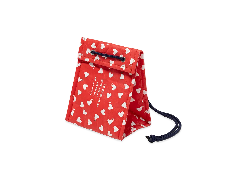 HUMAN MADE Ningensei Kinchaku Pouch "Red"
