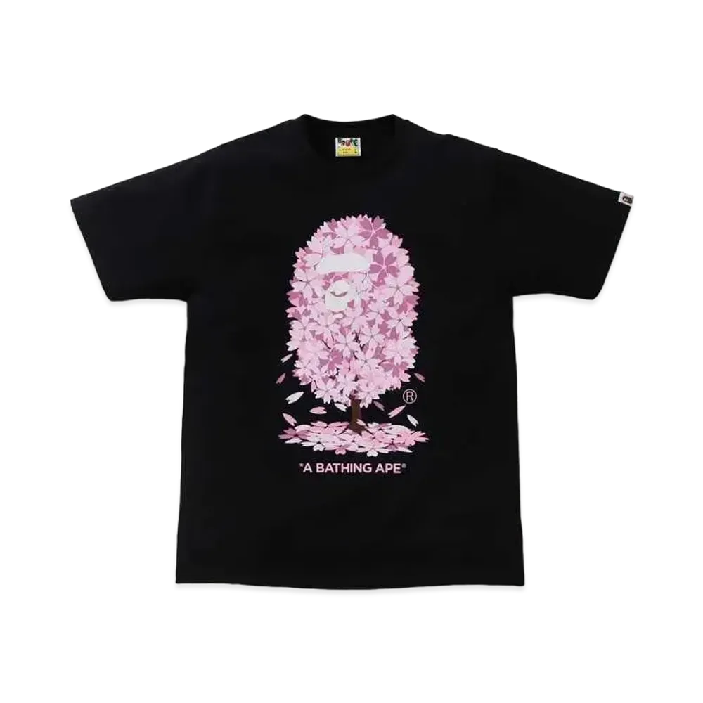 A BATHING APE / SAKURA TEE "Black"