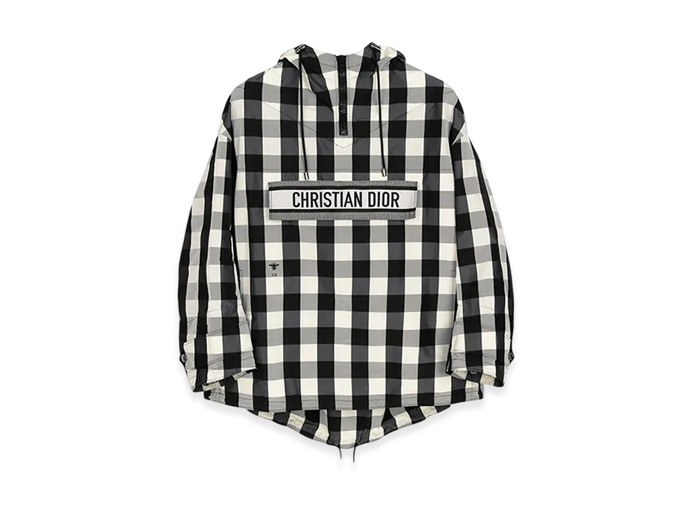 Dior Women's Logo Check Anorak "Black/White"