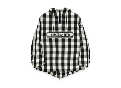 Dior Women's Logo Check Anorak "Black/White"