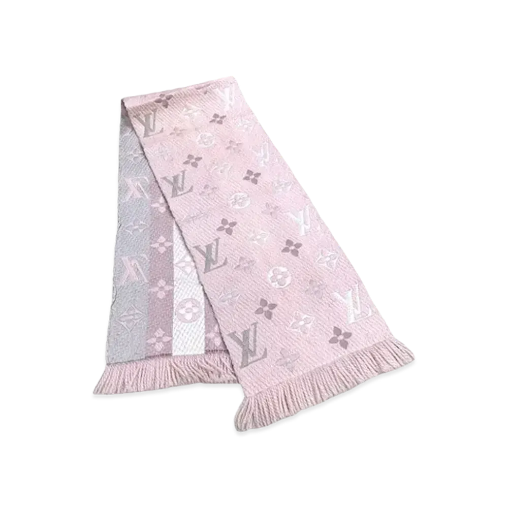 Louis Vuitton Logomania Rainbow Scarf "Crystal Pink"