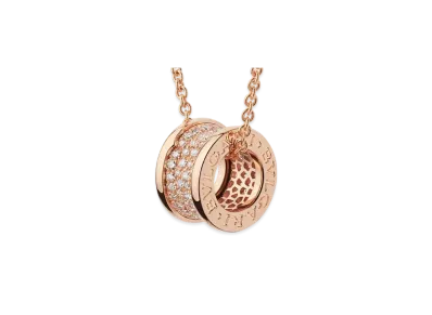 BVLGARI B Zero 1 Necklace Diamond "Pink Gold"