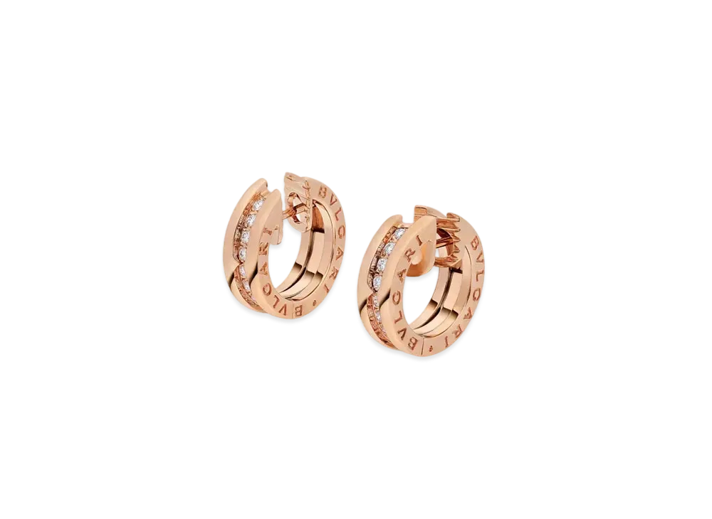 BVLGARI B Zero 1 Earrings "Pink Gold"