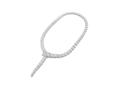 BVLGARI Serpenti Viper Diamond Necklace "White Gold"