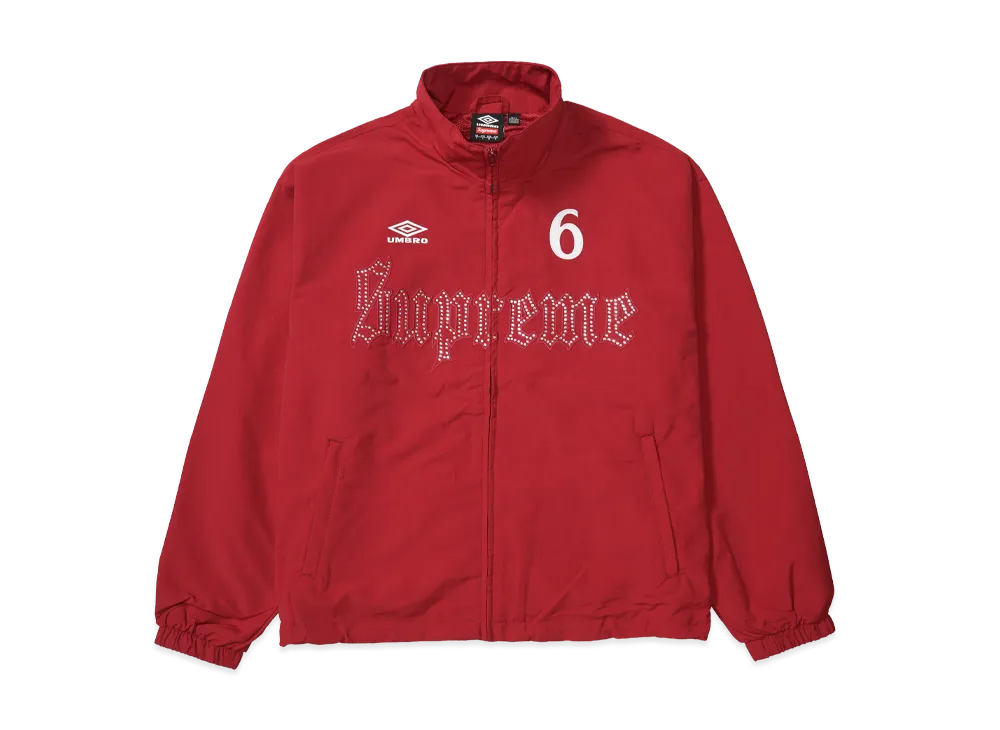 Supreme x Umbro Rhinestone Track Jacket "Red"
