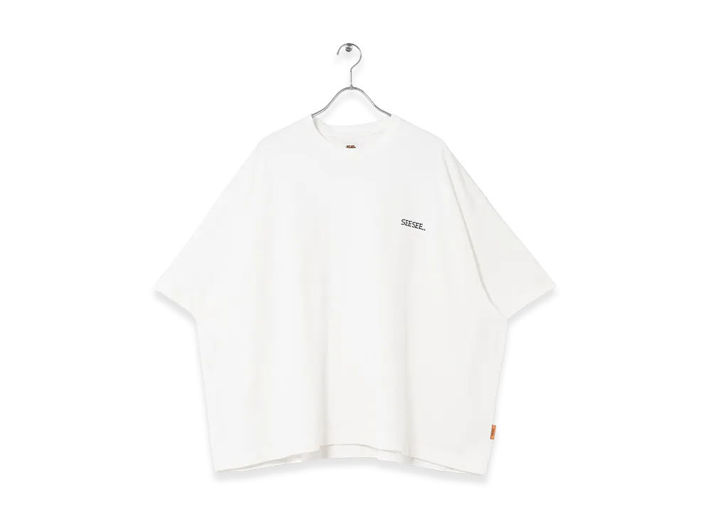 SEE SEE Super Big Double Dot Tee "White"