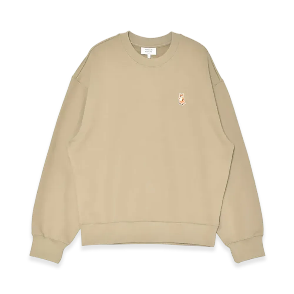 Maison Kitsune Standing Fox Comfort Sweatshirt "Concrete Beige"