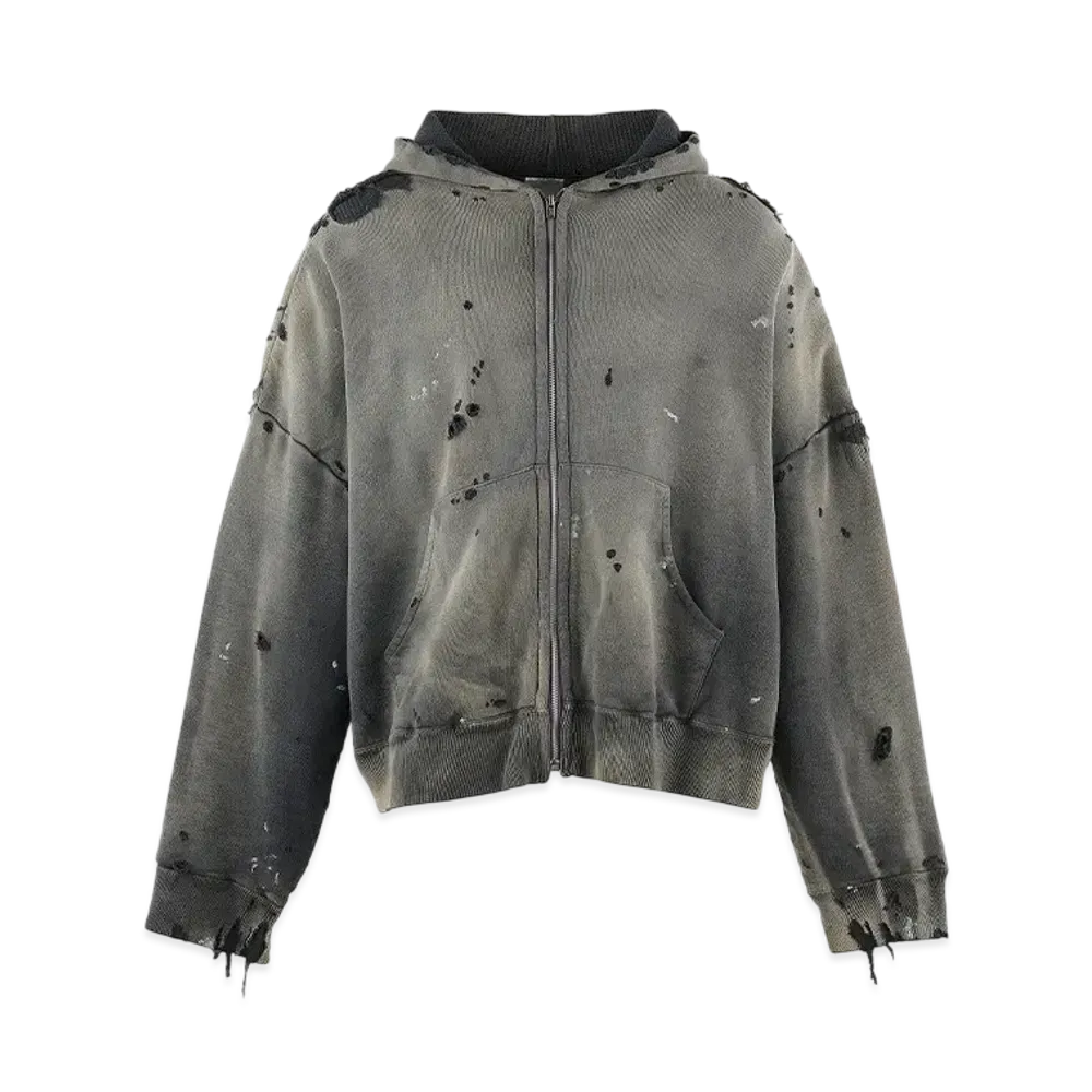 SAINT Mxxxxxx Zip Up Hoodie Double Face "Black"