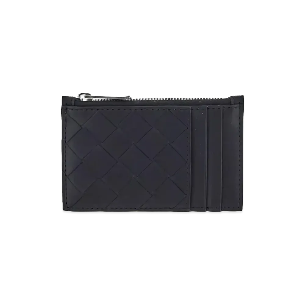 Bottega Veneta Leather Card Holder "Black"