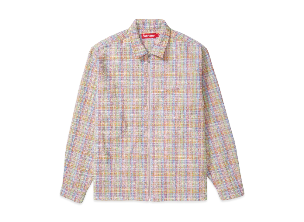 Supreme Boucle Zip Up Shirt "Multicolor"