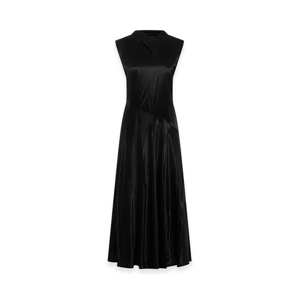 Jil Sander Women's Cupro Long Dress "Black"