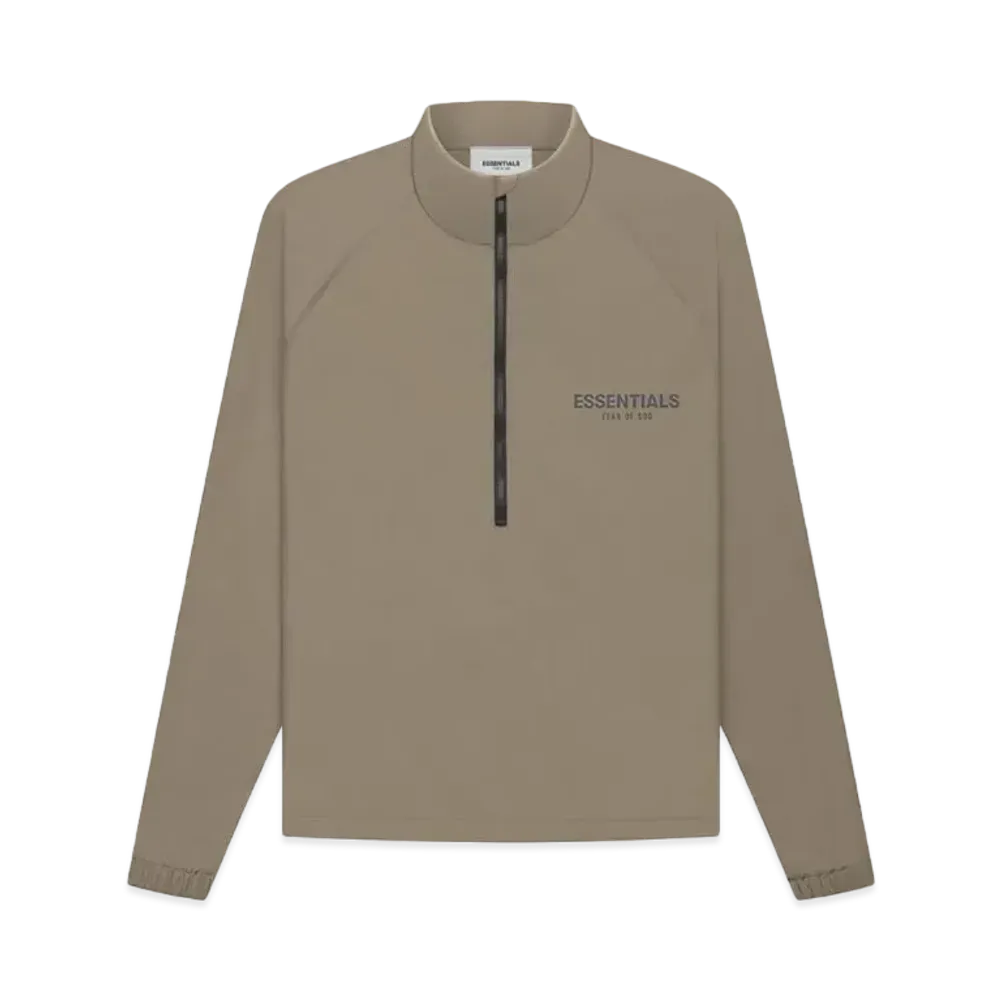 FEAR OF GOD ESSENTIALS HALF ZIP TRACK JACKET "Harvest"