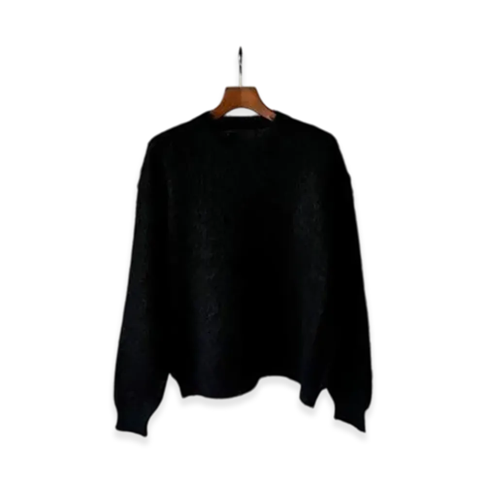 YOKE Brushed Mohair Sweater "Black"