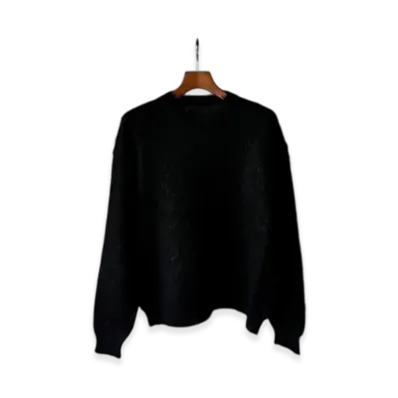 YOKE Brushed Mohair Sweater "Black"