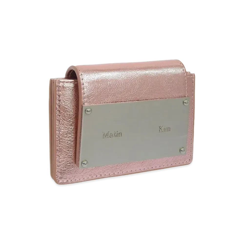 Matin Kim Women's Card Case Accordion Wallet "Pink"