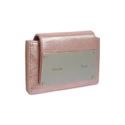 Matin Kim Women's Card Case Accordion Wallet "Pink"