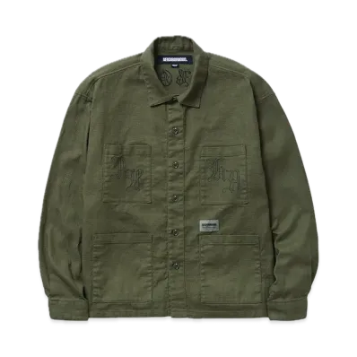 NEIGHBORHOOD Embroidery Shirt LS "Olive Drab"
