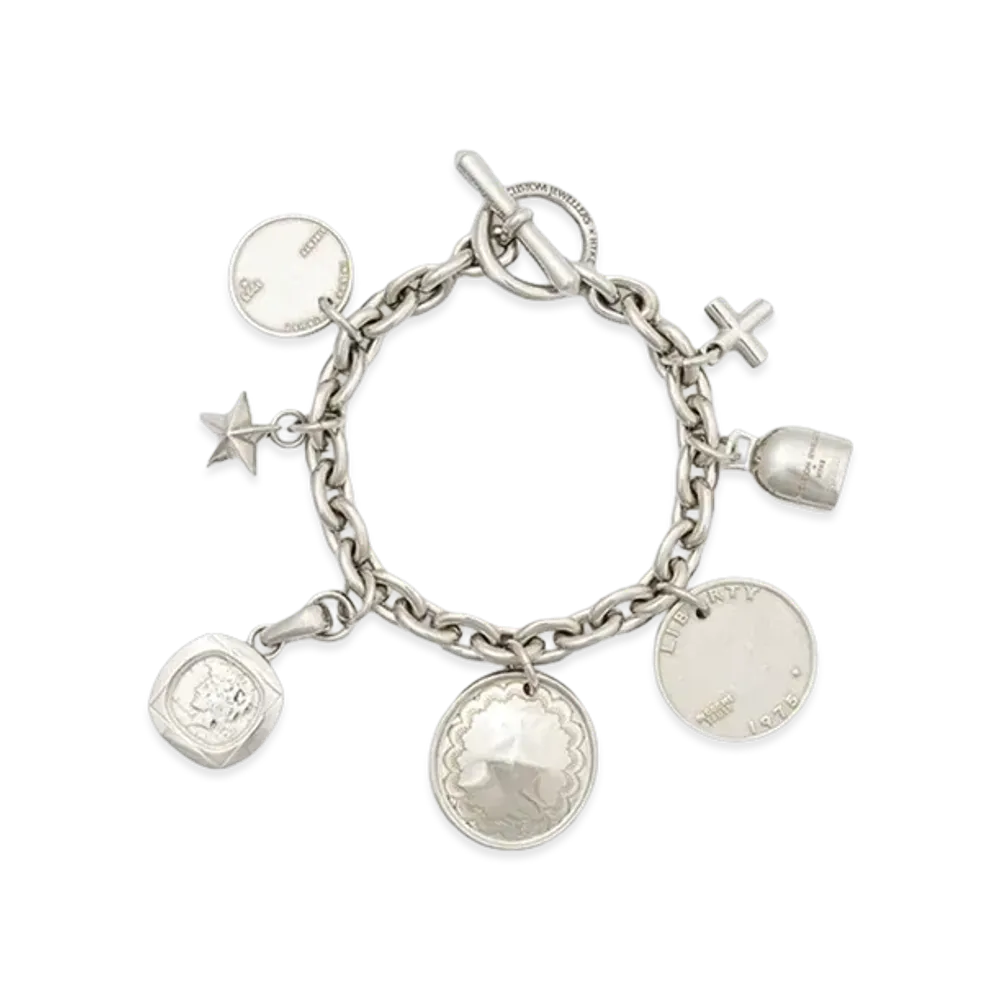 HYKE x END CUSTOM JEWELLERS Women's Multi Charm Bracelet "Silver"