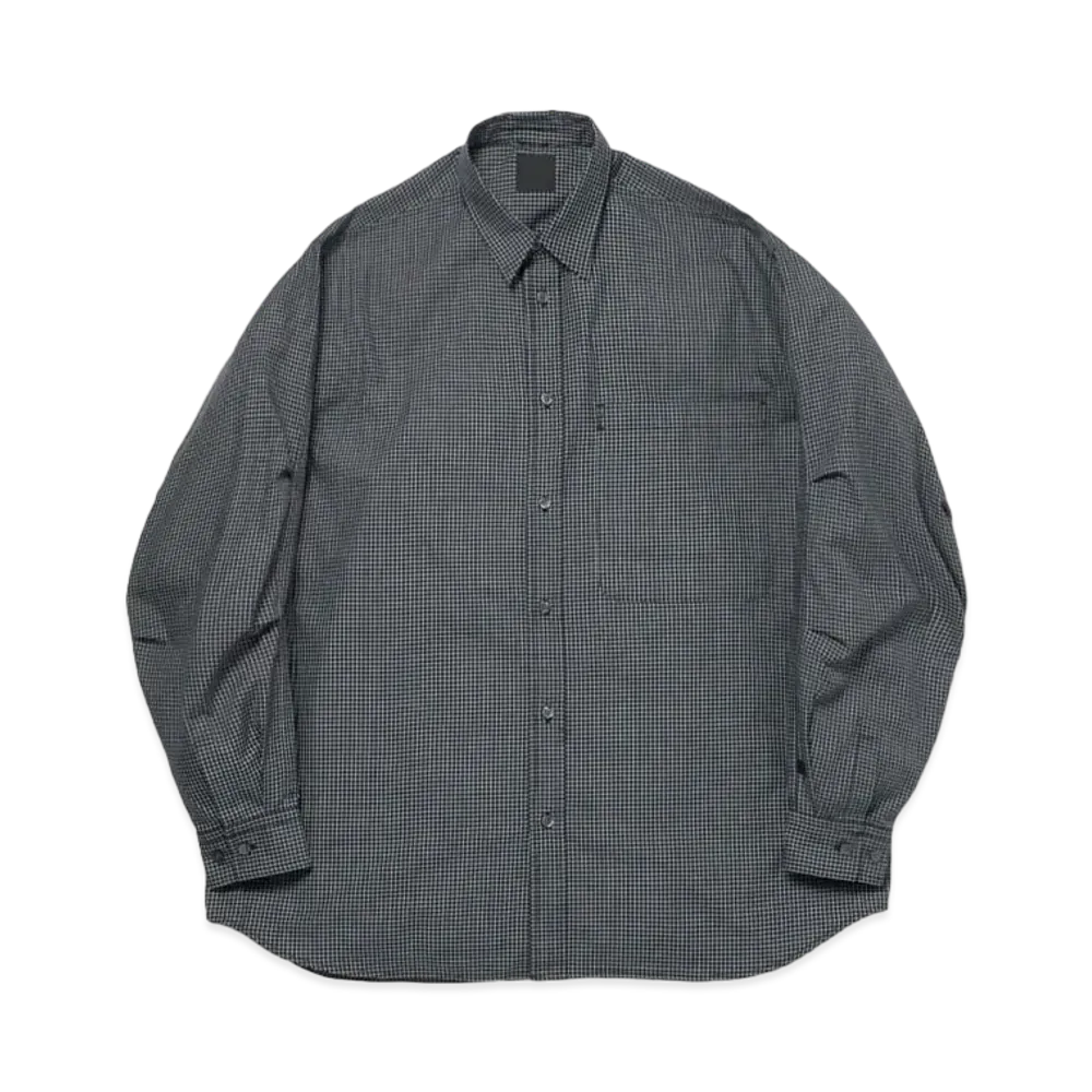 DAIWA PIER39 Tech Regular Collar Shirt L/S Graph Plaid "CharcoalxBlack"
