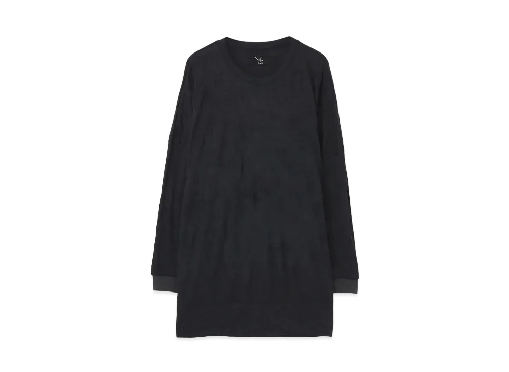 Yohji Yamamoto Y's PLAIN STITCH WRINKLE Y's STITCH BIG LONG T "Black"