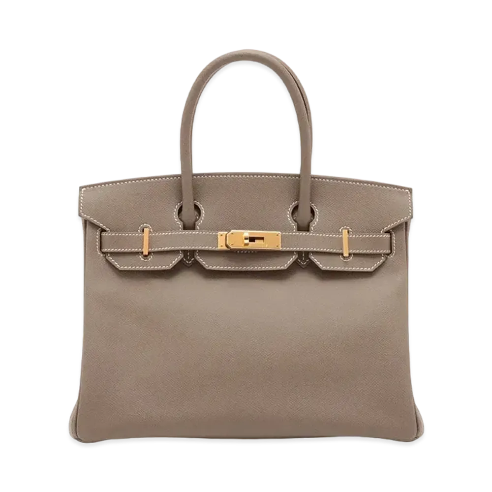 Hermes Birkin Veau Epsom "Etoupe/Gold"